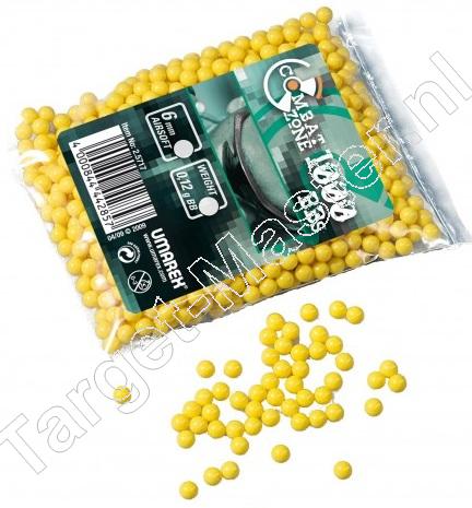 COMBAT ZONE  -  Airsoft BB  -  kaliber 6mm  -  BASIC SELECTION  -  0.12 gram  -  inhoud  1000